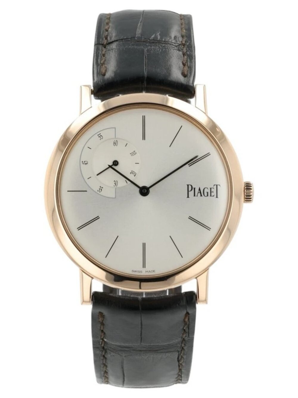 Piaget Altipalmo Silver Dial 18k Rose Gold 40mm Manual Wind Mens Watch
